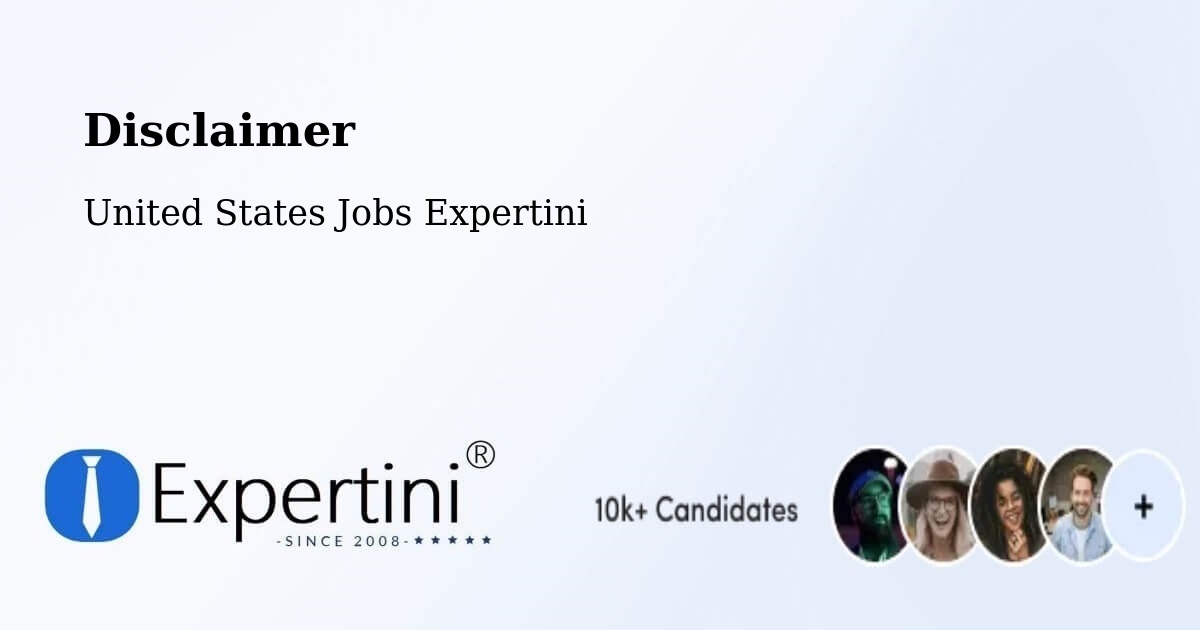 Disclaimer – Stone Park - United States Jobs Expertini